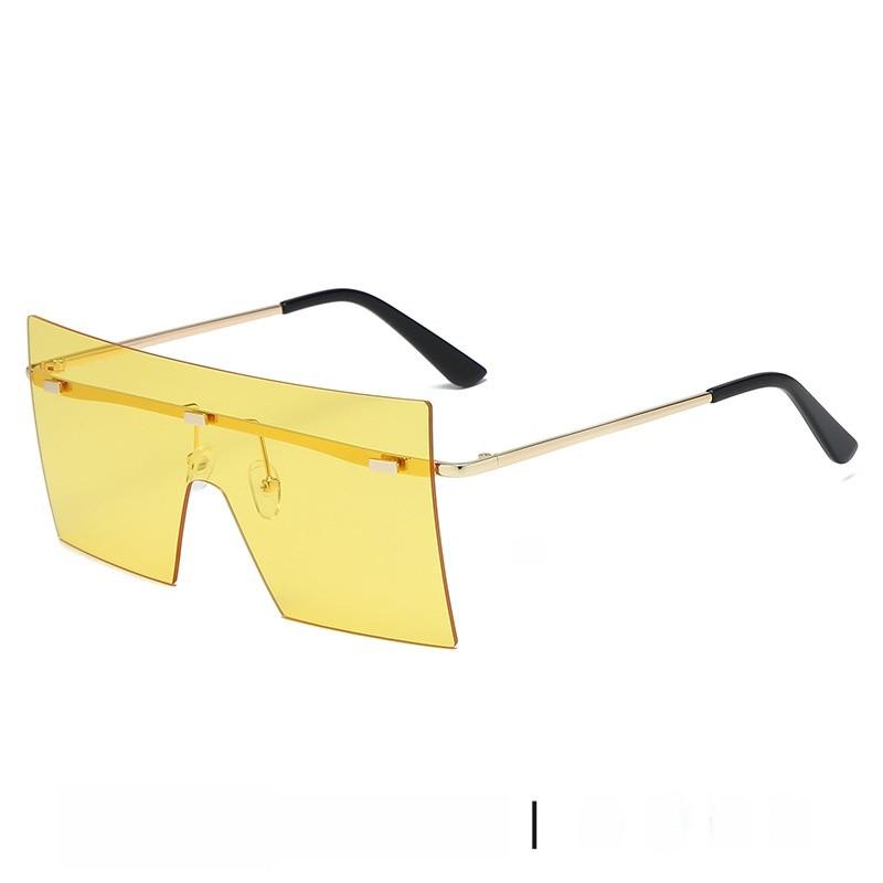 Unisex Oversized Square Sun Glasses With Uv400 Protection For Fashionable Outings