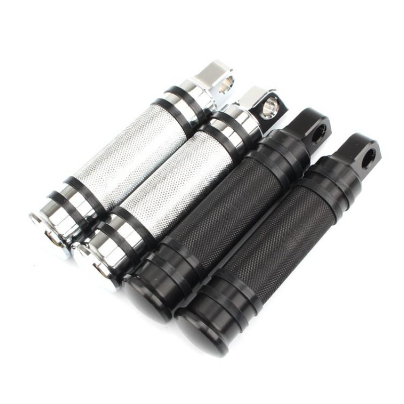 CNC Aluminum Footpegs Harley XL883 XL1200 48 72 Dyna Softail Fat Boy Road King Aftermarket Front Rear Pegs