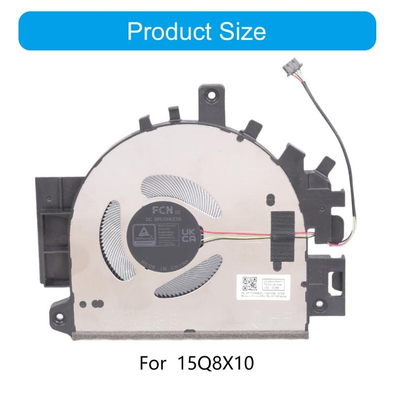 Quiet Laptop Cooling Fan For Slim 3 15Q8X10 Enhances Thermal Management Metal Build Easy Installation