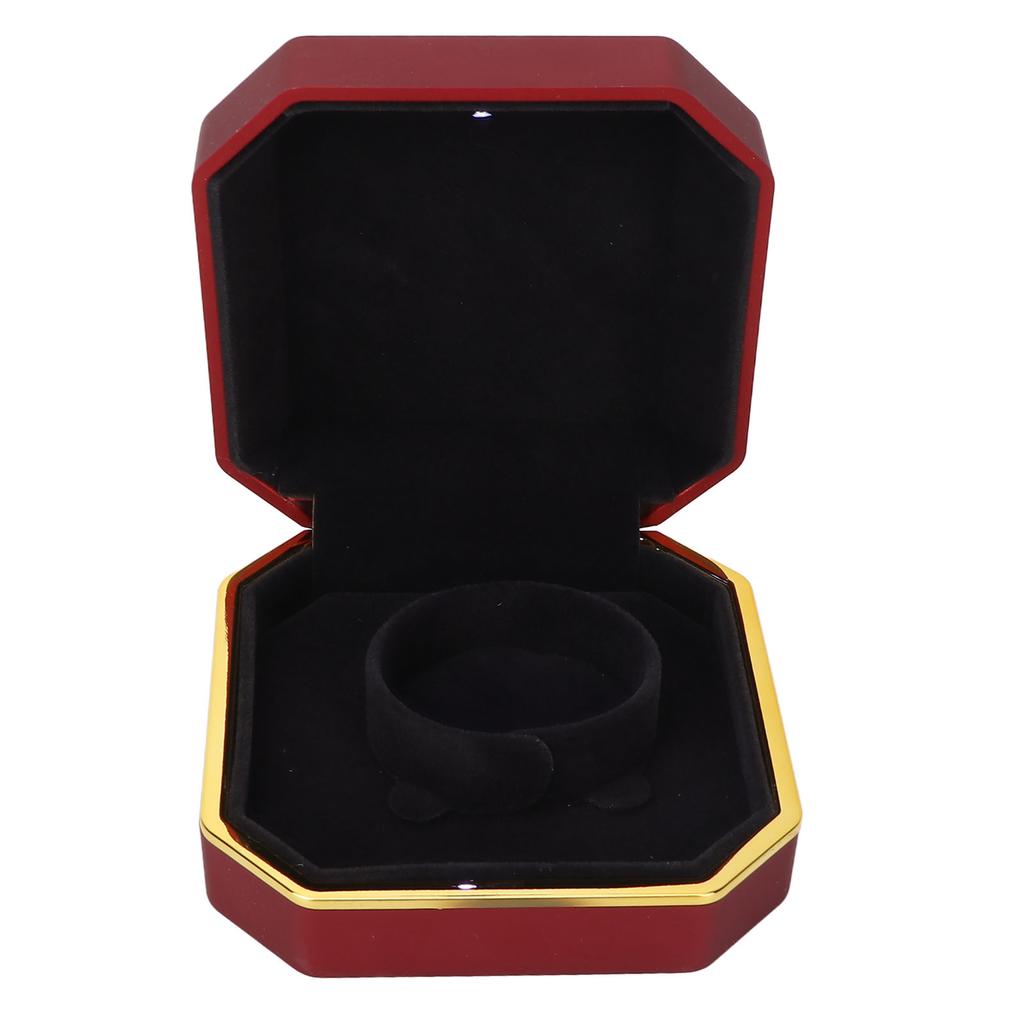 LED Bracelet Storage Box Portable Elegant Jewelry Bracelet Display Case   for Wedding Proposal