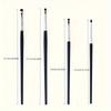 4pcs Eye Makeup Brushes Set with Horsehair Bristles for Eye Contouring - Perfect For Applying Eyeshadow, Eyeliner, And Eyebrow
