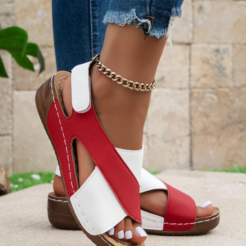 Sandale de vară Pantofi eleganți pentru femei Pantofi de petrecere Sandale cu pană Sandale casual pentru femei Încălțăminte