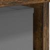 Nightstand Set of 2 Smoked Oak 41 x 40 x 45 cm