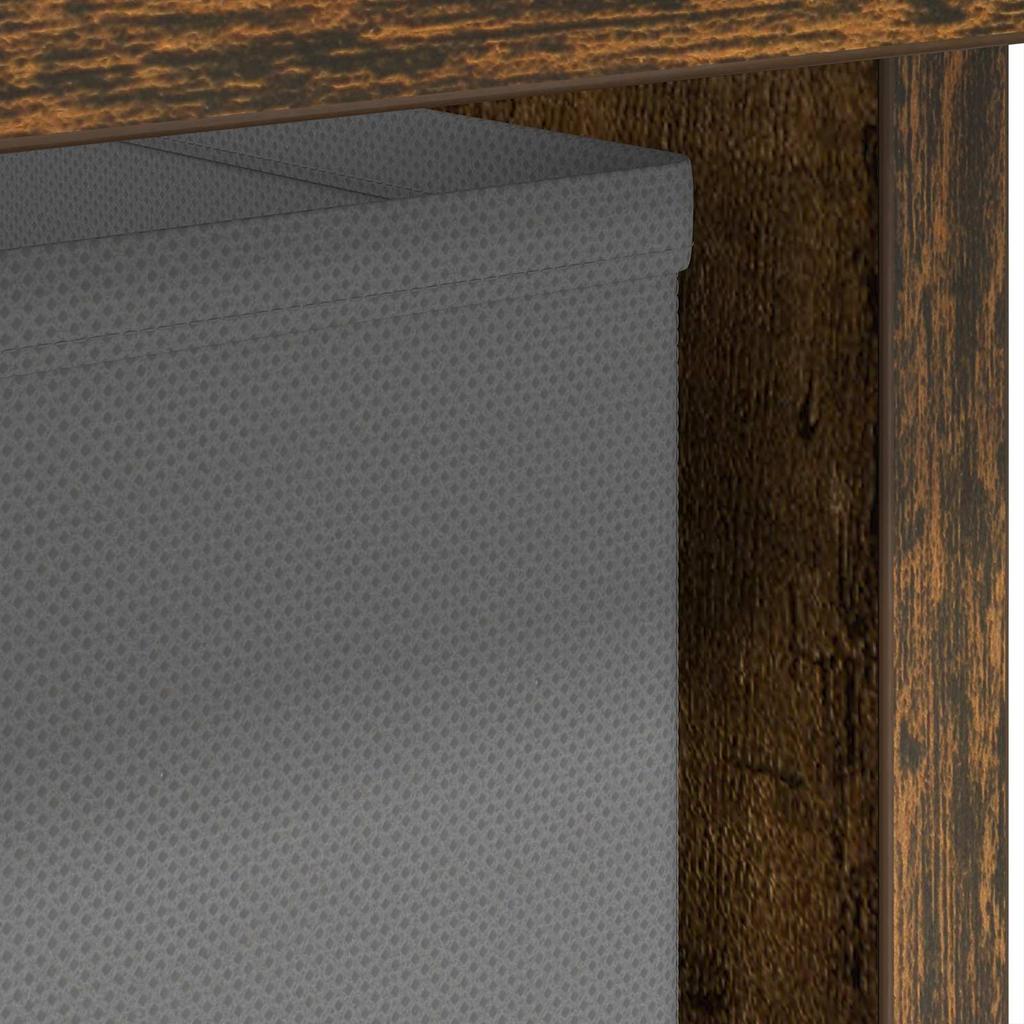 Nightstand Set of 2 Smoked Oak 41 x 40 x 45 cm