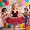 Adjustable Straps Kids Ballet Dress Sequin Princess Dress Fashion Ballet Tutu  Kids Girls