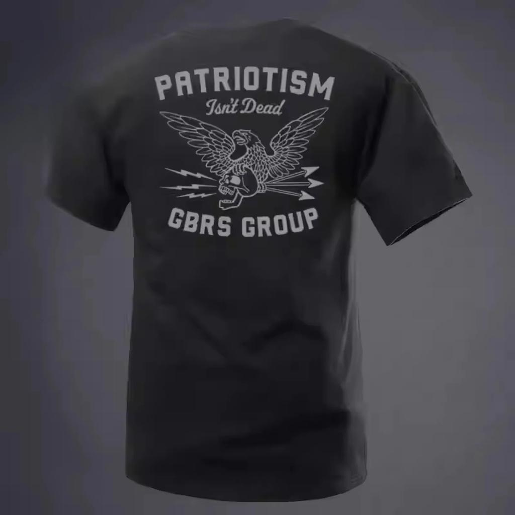 2025 New New Instructors MEN TShirt GBRS Security Series Eagle Mark Printed Round Neck Short Sleeve T Shirt Street Trend TOP