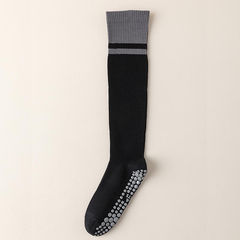 

Female Spring and Autumn Sports Professional Fitness Running Jump Rope Yoga Pressure Thin Leg Long Leg Socks 1 pair чорний