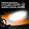 Multi-function Mountain Road Bike Light Digital Display Waterproof Solar Charging Riding Light Bicycle Head Light