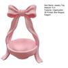 3D Printed Bow Jewelry Organizer Stand Ribbon Bow Knot Trinket Holder for Necklaces Bracelets Earrings Rings Decorative Vanity Storage Dish for
