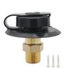 Black Flange RV City Water Fill Inlet Female To Male For Camper Motorhome Trailer Easy-to-grip Knob