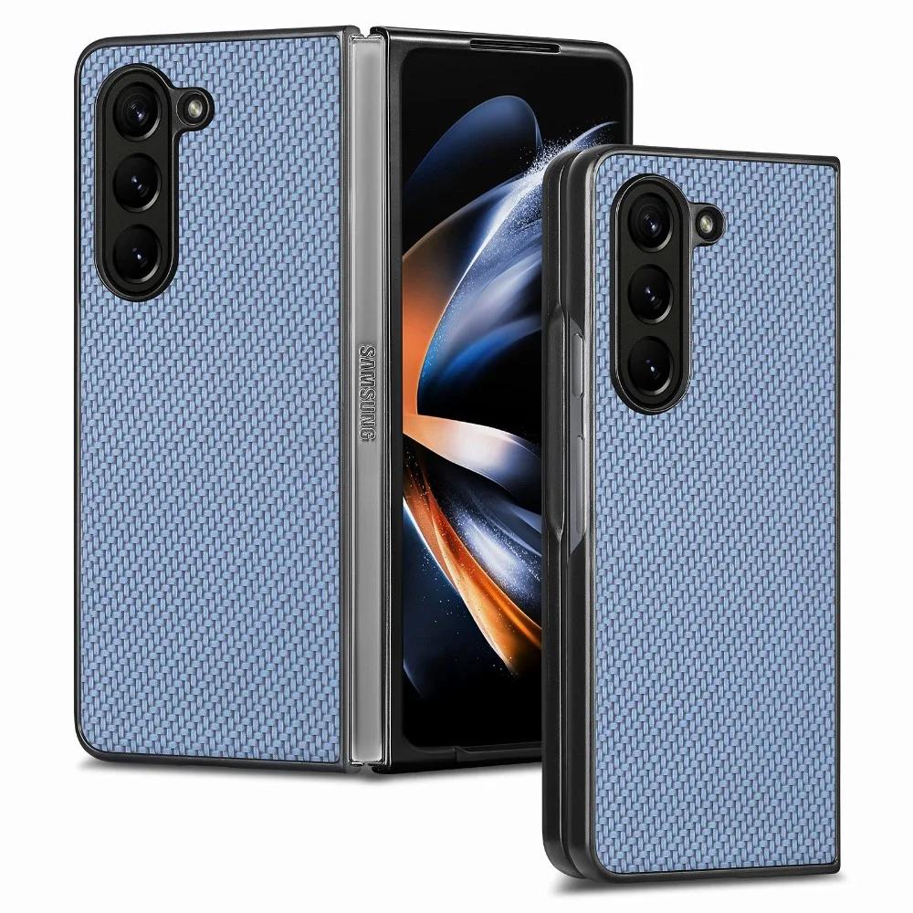 Luxuriöses Flip-Case, ultradünn, langlebig, harte PC-Schale, PU-Leder, für Samsung Galaxy Z Fold 6 5 4 3 2 Fold 6 Fold 5 Fold 4 Fold 3 Fold 2 5G