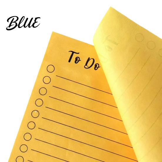 Horizontal Lined Sticky Labels Fluorescent Notepad To-do Lists with Check Boxes Academic Planning Stationery Multi-colored Adhesive Notes,