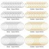 96 Pcs Hoop Earrings Finding Hypoallergenic Alloy Round Earring Hoops for Jewelry Making Earring DIY Craft Easy to Use