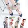 3 Pairs Women's Thin Summer Stockings Transparent Crystal Silk Long Tube Wear-resistant Cotton Sole Anti Slip Retro Ice Stockings