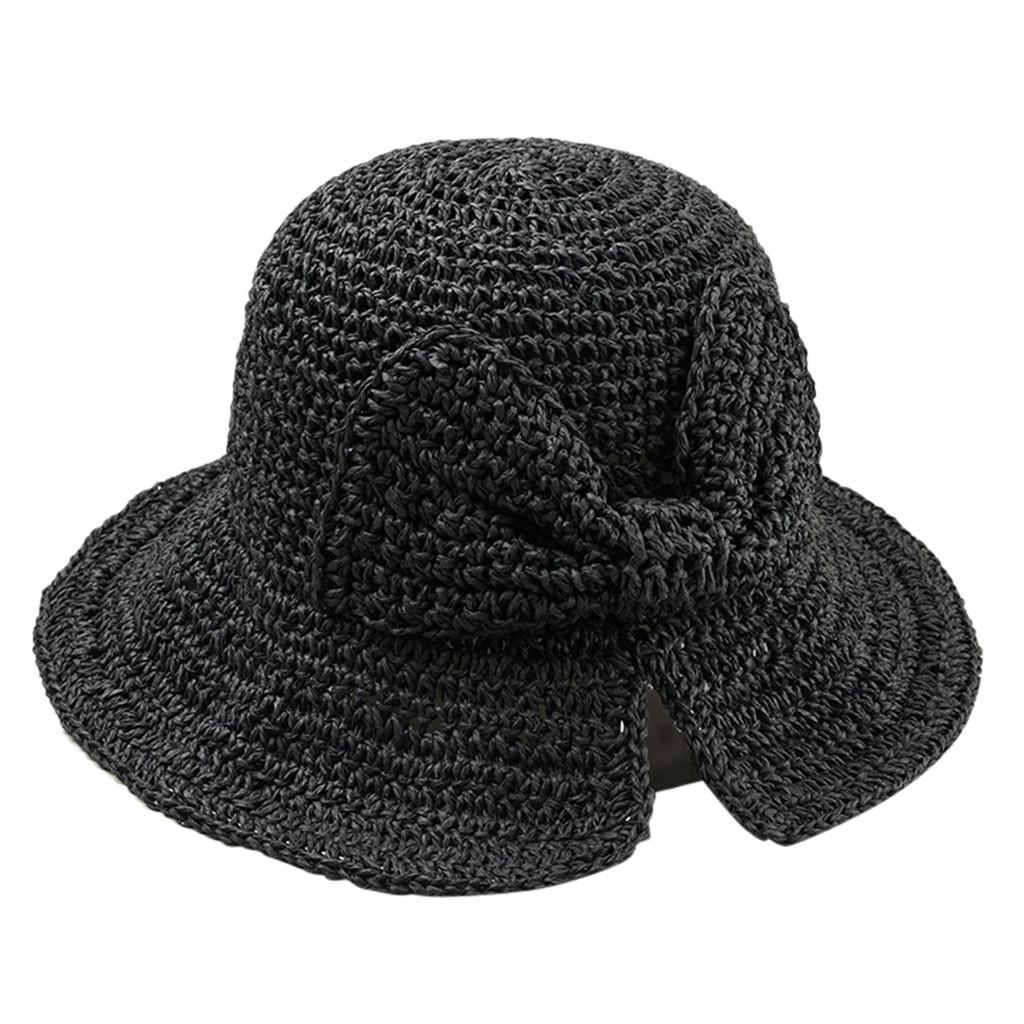 Straw Summer Hats Women Ladies Fashion Foldable Beach Sun Hat Brimmed