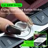 2PCS Drip Glue Material Car Engine One-Touch Start Button Cover Sticker Trim For BMW 2 3 4 8 Series X3 X4 X5 X6 X7 Z4 2019-2026