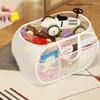 Children's Toys Storage Basket Transparent Storage Box Sub Block Plush Toys Large-capacity Household Multifunctional storage bag