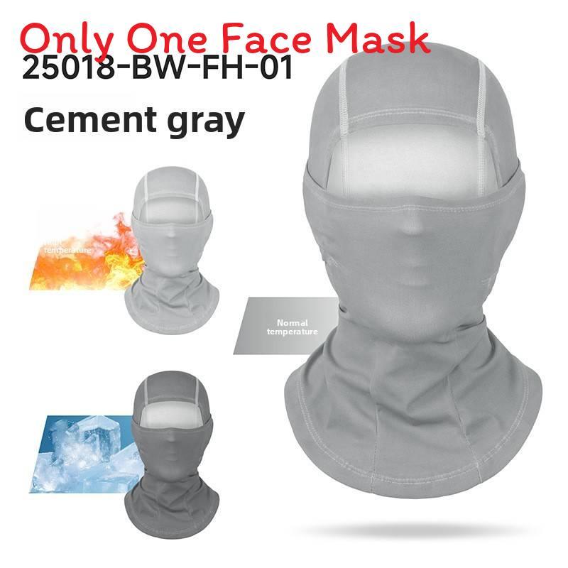 Cycling Face Mask With Thermal Sensitive Color Change For Outdoor Sports And Warmth серый