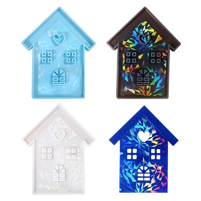 Unique House Decorations Crafting Mold Multifunctional House Shaped Candle and Soap Resin Moulds for Artistic Creation