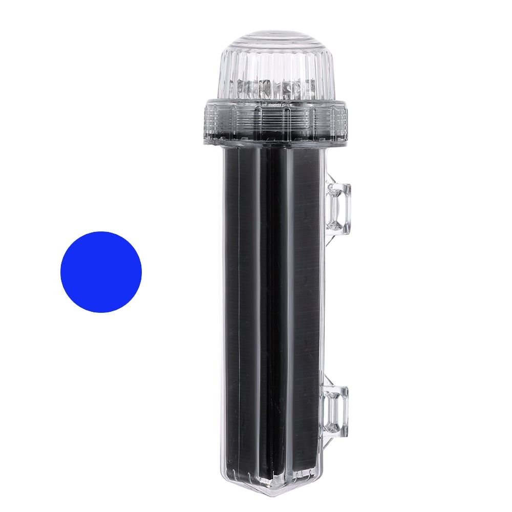 

Outdoor Lighting Waterproof Solar Net Mark Light Solar Dual Mode Anchor Light Buoy Signal Light Outdoor синий