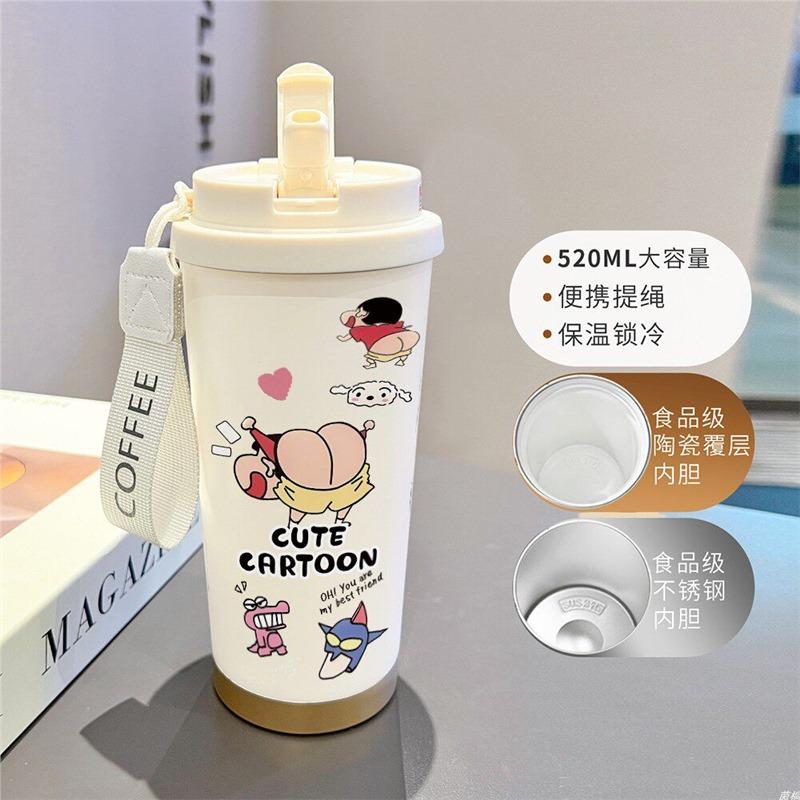 Cartoon Xiaoxin Thermos Cup 111 Stainless Steel Student High Value Office Coffee Cup Large Capacity Water Cup