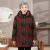 Winter Hooded Jacket Thickened Padded Jacket Velvet Padded Jacket Elderly Middle-aged and Elderly Warm Padded Jacket