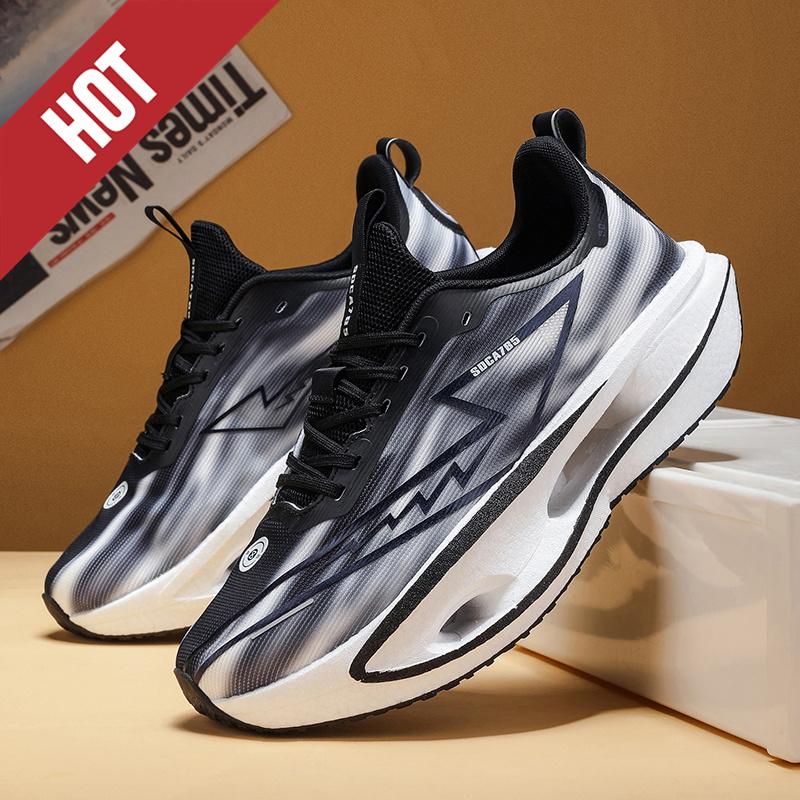 Dämpfende Laufschuhe Karbonplatte Marathon Herren Sport Atmungsaktiv Leicht Damen Bequem Athletisch Rutschfest Sneaker Freizeit