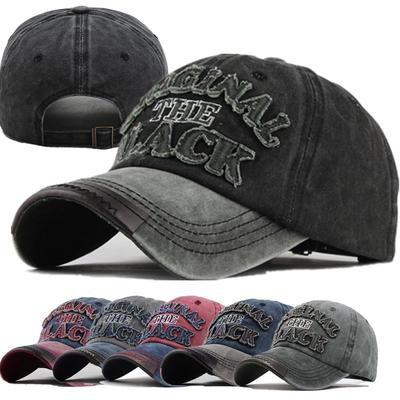Heiße Retro-Baseballmütze aus gewaschener Baumwolle, Snapback-Hut für Männer und Frauen, lässige 3D-Schriftzug-Kappe