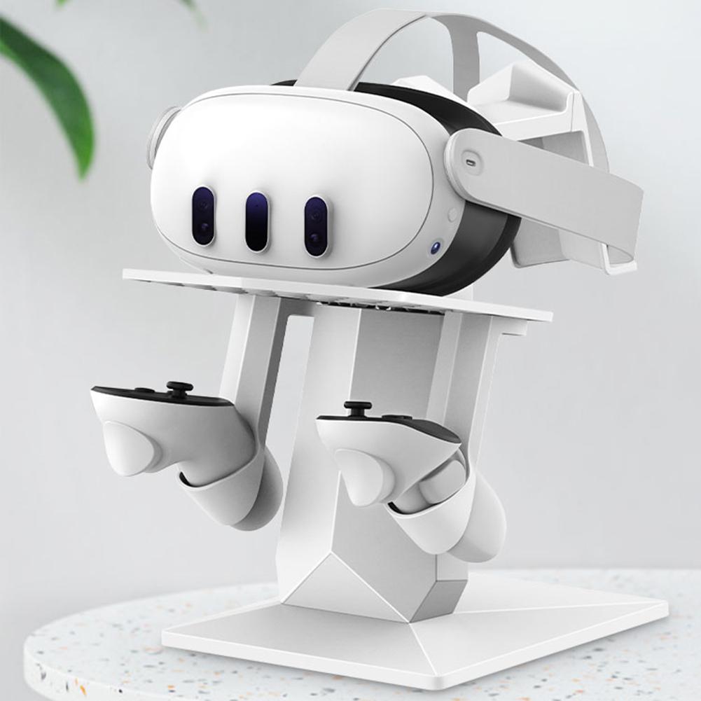 Stojak do przechowywania gogli VR Stabilny na biurko stojak na zestaw słuchawkowy i kontrolery VR Zdejmowany Regulowany dla Meta Quest 3 Akcesoria VR