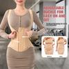 Everyday Colombian Waist Trainer Corset Double Compression Body Shaper Steel Bones for Tummy Control Slimming Flat Breathable