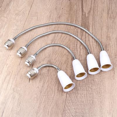 18/28/38/48CM Flexible E27 To E27 LED Bulb Extension Lamp Holder Light Socket 220V LED Lamp Holder Converter