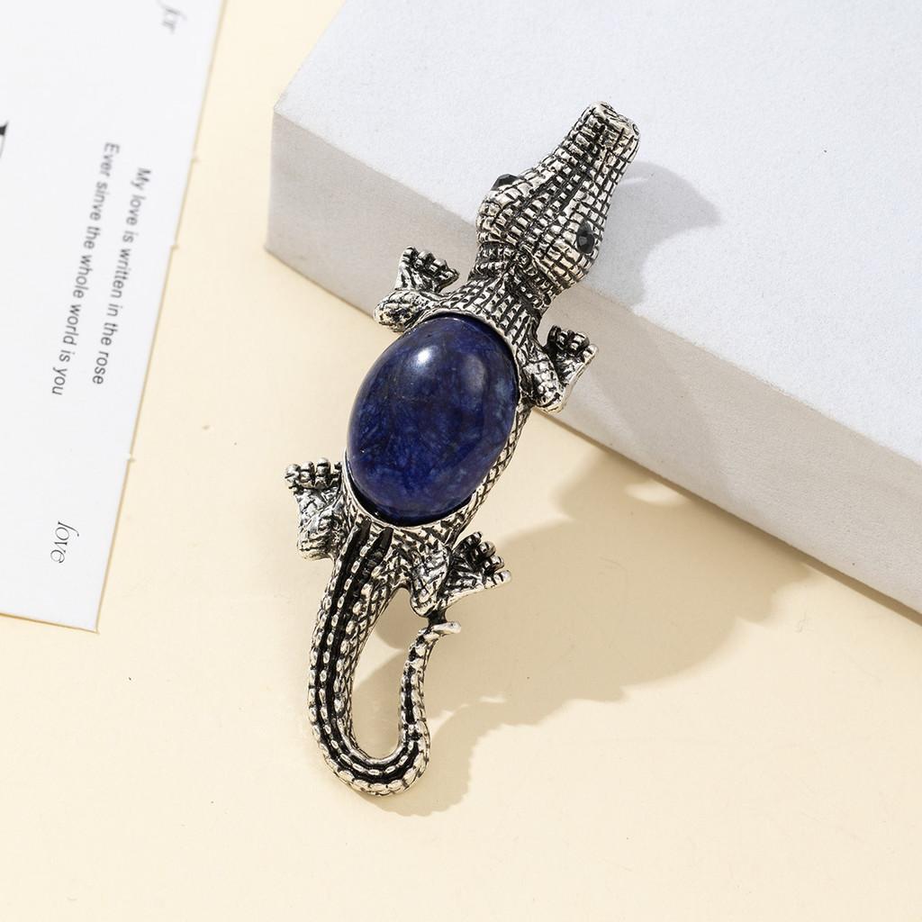 Creative Cartoon Crocodile Brooch With Alloy Inlay For Jewelry Making And Accessories