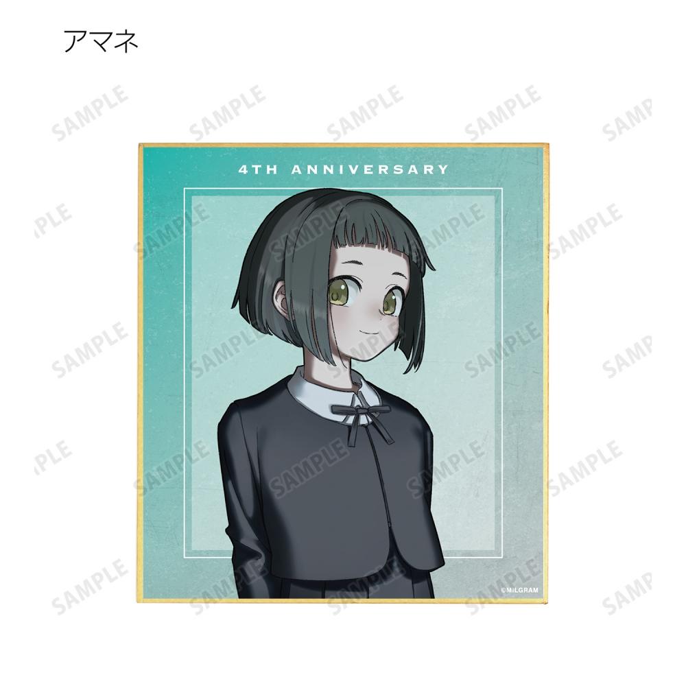 Null Milgram Newly Drawn 4th Anniversary Ver. Trading  Mini Shikishi 1box 11p