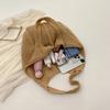 Women's Hollow Woven Shoulder Bags Large Capacity Knitting Underarm Bag Solid Crochet Tote Handbag Fashion Summer Mesh Beach Bag