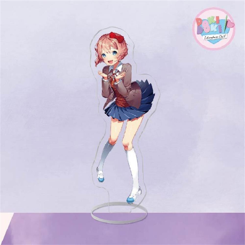 Japan Anime Doki Doki Acrylic Stand Model Hot Figure Cosplay Plate Holder Topper Birthday Fans Christmas Desk Decor Plate Gift