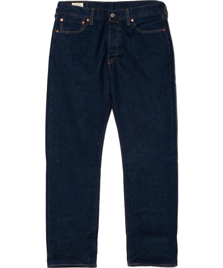 Levi's 501(R) ORIGINAL JEANS DARK INDIGO MEDIUM INDIGO - FLAT WAIST 34 INSEAM 32