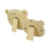 Cadre photo - Cadre en Bois - Ourson - 2 pièces - Dimensions 13.5x11 cm et 20.5x16 cm - Beige