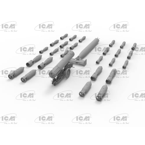 ICM 1/48 WWII British Aircraft Weapon Set Plastic Model Kit 48407