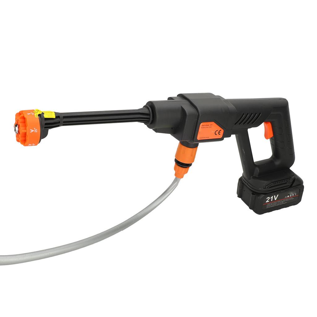 Cordless Pressure Washer 21V Lithium Battery Power Washer Portable Car Pressure Washer with 6 In 1