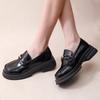 New Style Popular Brown Loafers Women Uniform Shoes Round Toe Women Retro Round Toe Lolita Shoes Plus Size 42 Zapatos Mujer