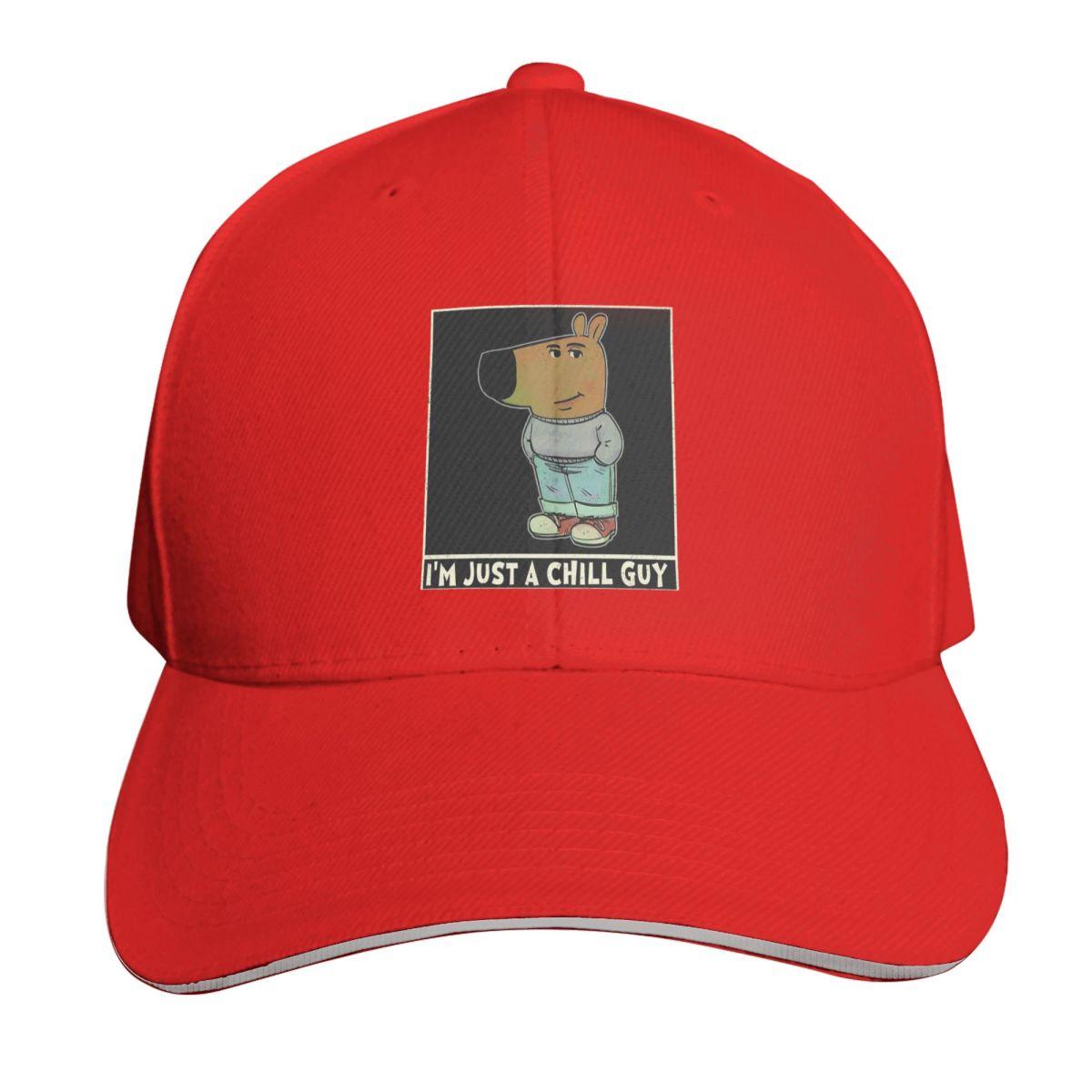 Vintage I Am Just A Chill Guy Cap Fashion Casual Baseball Caps Adjustable Hat Hip Hop Summer Unisex Baseball Hats One Size