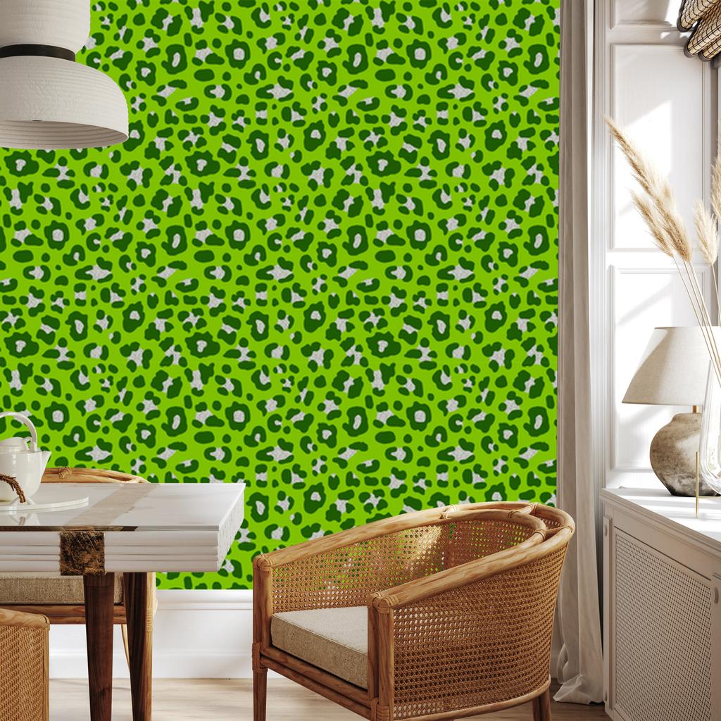 Green Leather Wallpaper Lime and Green for Living Room and Bedroom 50x1000