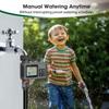 Temporizador de Agua Sistema de Riego Programable Aspersor de Riego de Jardín 1 Salida NaVálvulas de Temporización Inteligentes Controlador Retraso por Lluvia Riego / Agua Manual