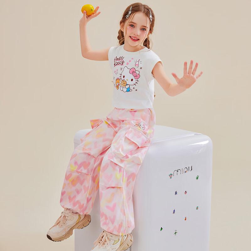 Hello Kitty Girls' Dopamine Color Block Summer Two-Piece Set