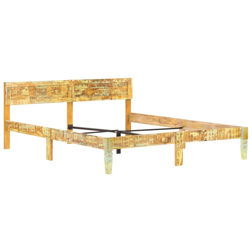 Solid Wood Bed Reclaimed Wood 180 x 200 cm