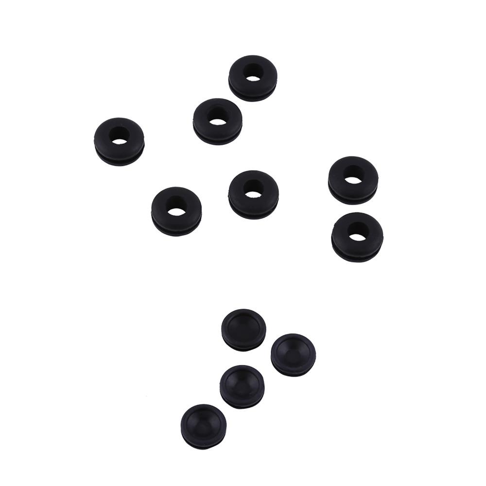 125 pcs 18 Sizes Rubber Grommet Kit Hollow Closed Wire Grommets Firewall Grommet