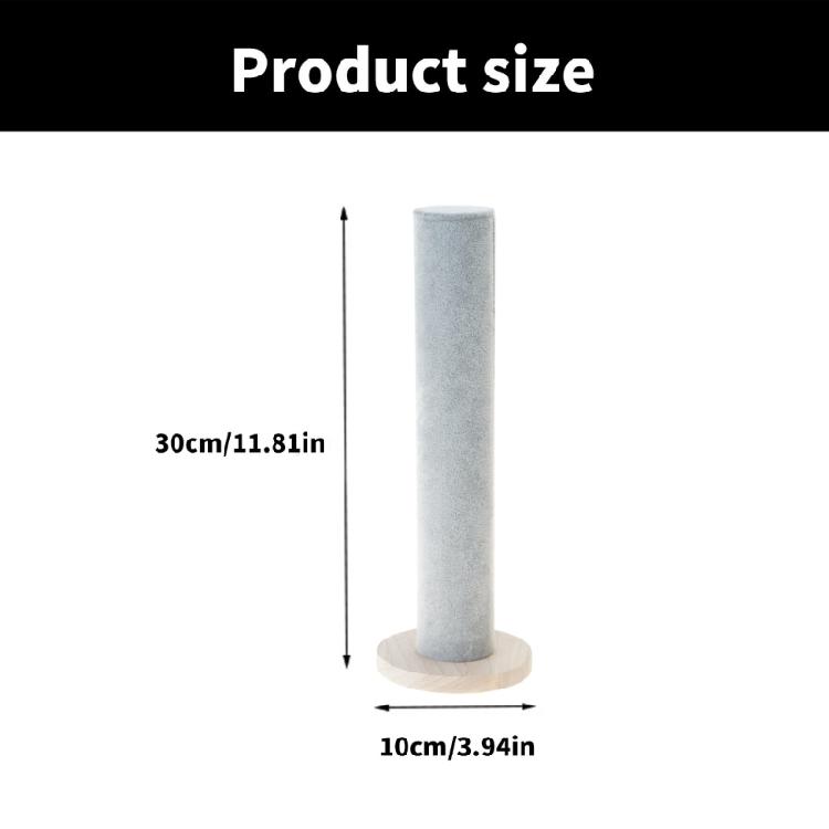 Wood Base Cylinder Hair Ornament Stand Space Saving Hair Ties and Accessories Display Rack Hair Scrunchies Holder