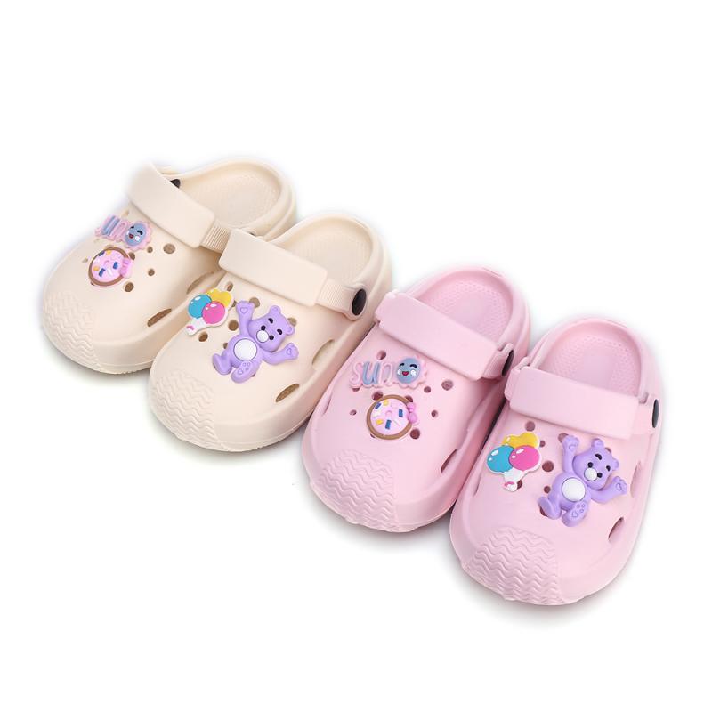 New Children's Garden Shoes Boys Girls BaoTou Non-collision Summer Soft Bottom Wear Slippers Outdoor Beach Sandals