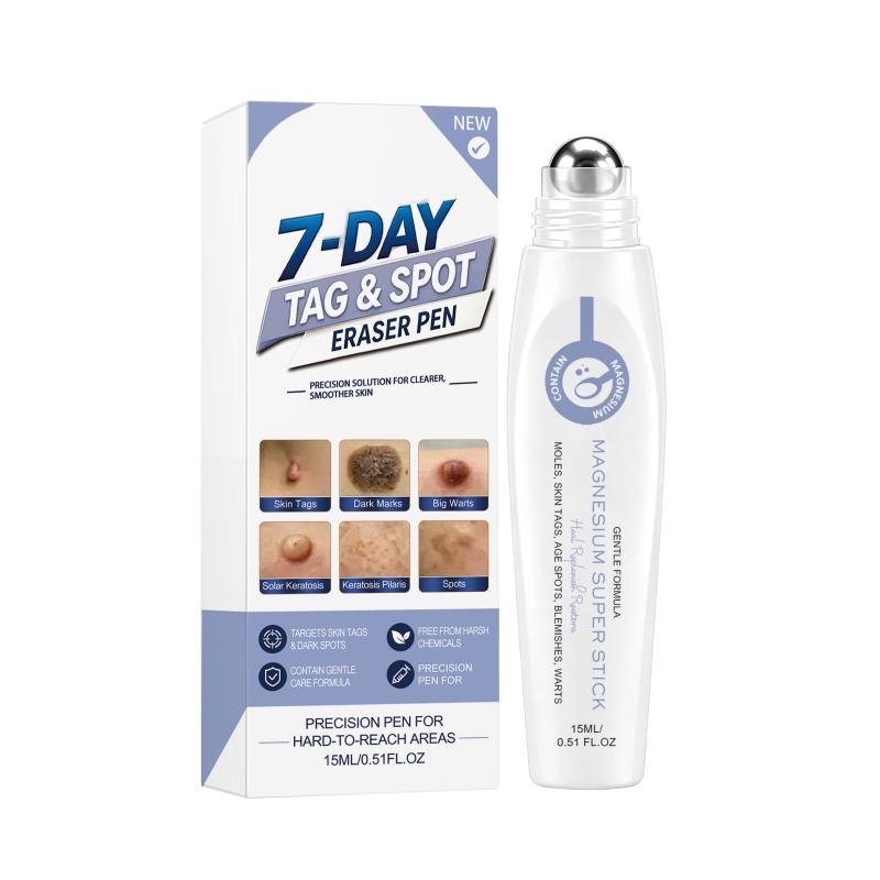 7 Day Skin Tag & Dark Spot Remover Pen Suitable for Beginners for At Home Daily Facial Skincare Use 1Pcs