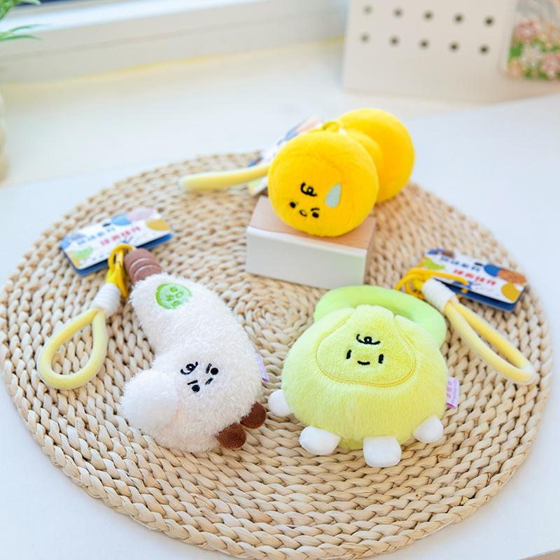 Cute Sports-Themed Plush Toy Keychain – Mini Dumbbell, Kettlebell, Golf Club, and Basketball Figurines – Ideal Gift for Kids